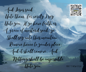 Nothing shall be impossible unto you.